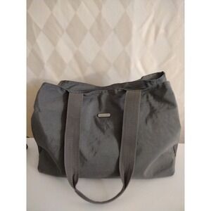 Baggallini Large Gray Canvas Bag With Lots of Compartments‎